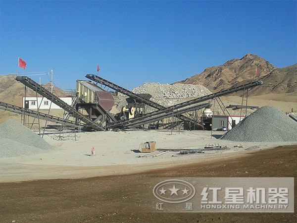石粉加工廠現(xiàn)場