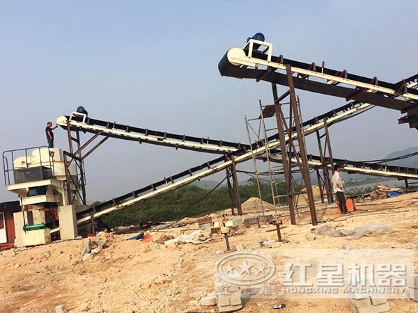 石粉加工機現(xiàn)場