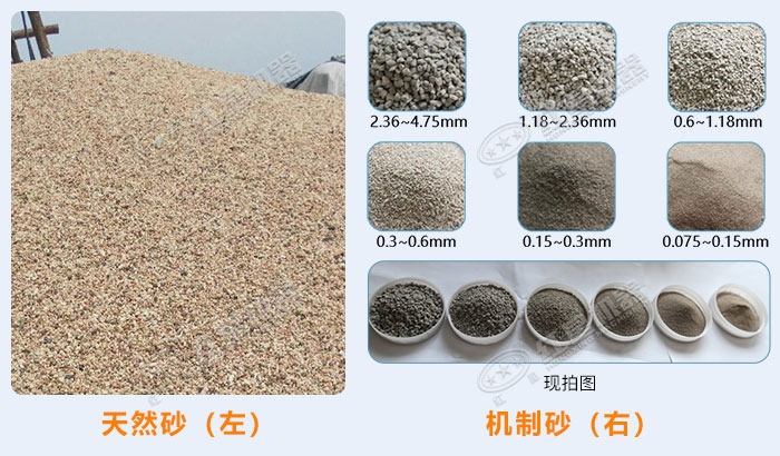 天然砂和機(jī)制砂對(duì)比